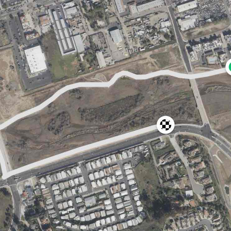 Paseo North county creek