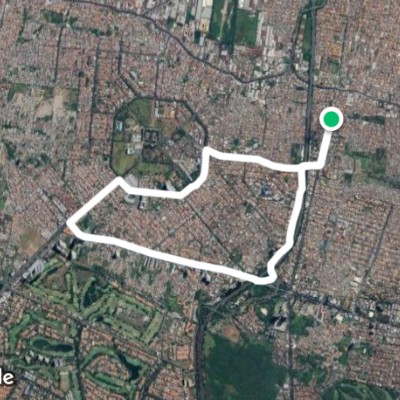 RUTE 2 jl Kupang jaya. Darmo permai 3.HR Muhammad