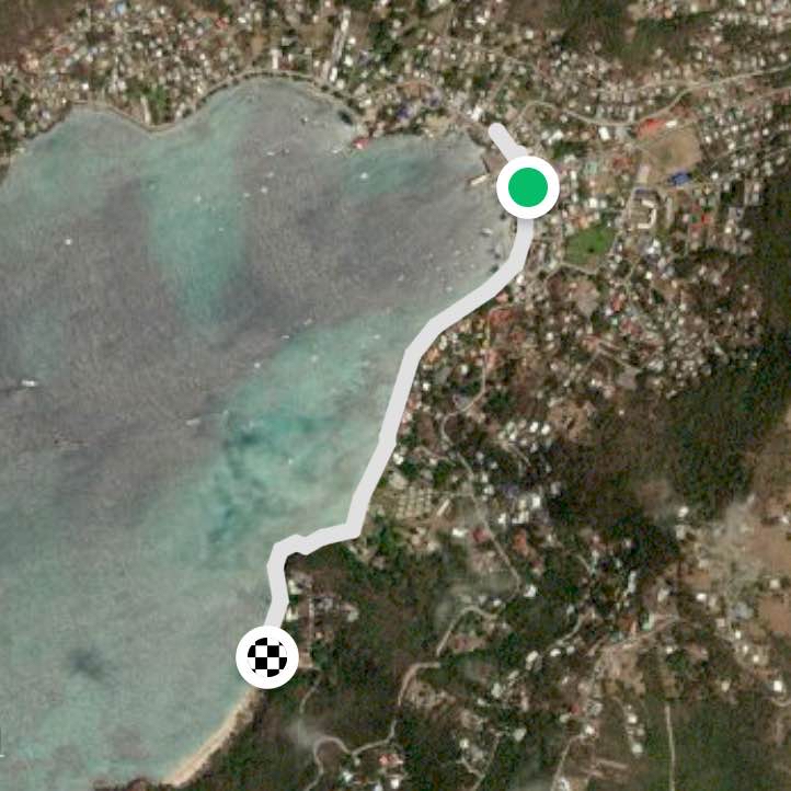 Town to beach in Bequia