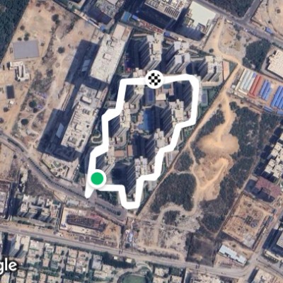 Route near Financial District