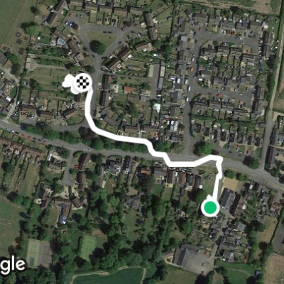 The route down to the Carey Chapel in Hacklton