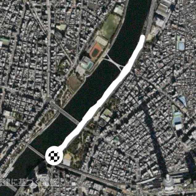 隅田公園桜橋往復