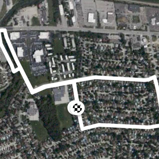 Quick dog walk with extra block for Bear