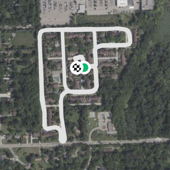 Greenbrooke Parkhomes 1.0 mile lap