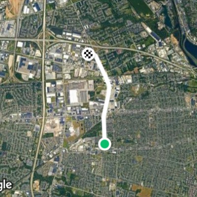 Route near Southwest Hilltop