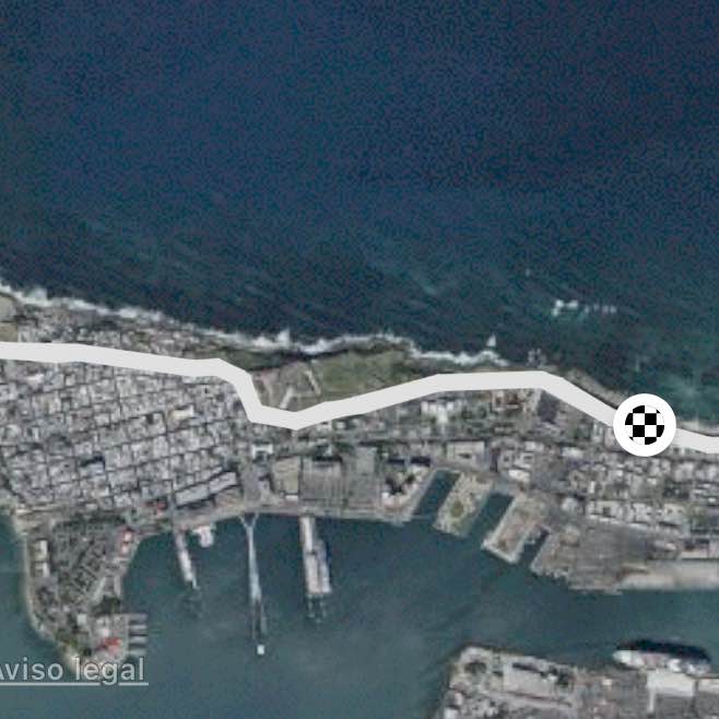 Ruta San Juan sin bajar a la Escambrón 😊