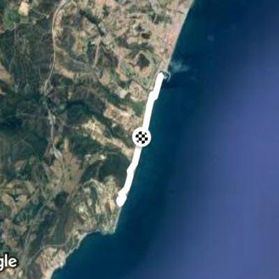 Ruta a través de un sendero 