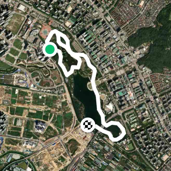 Lake park (Ilsan) 5k running