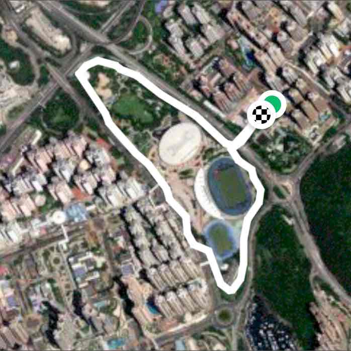 Velodrome and TKO sports center 2K (one lap)