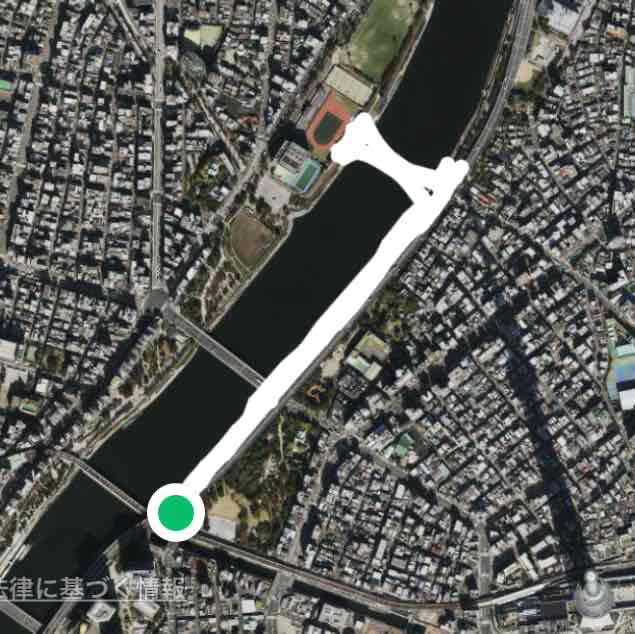 ミズマチ桜橋往復