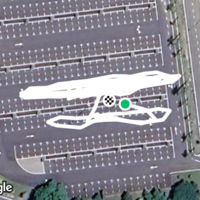 Rushing evening walk