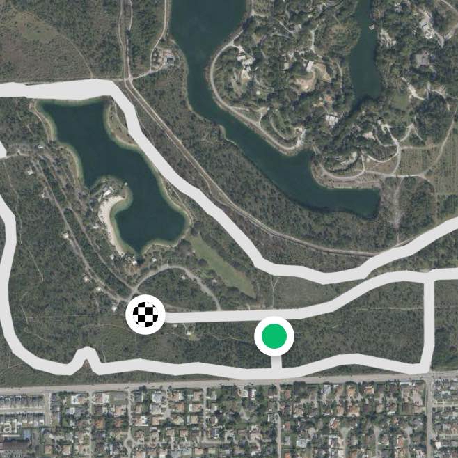 Larry and Penny jog trail