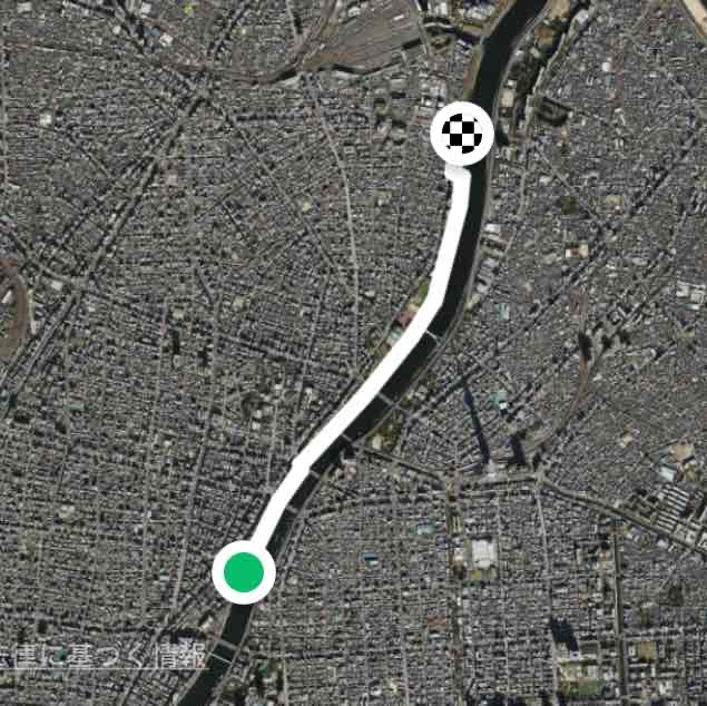 厩橋→白鬚橋 約3kmコース