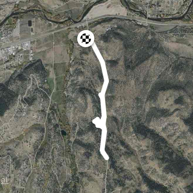 Tiny Timbers snow route