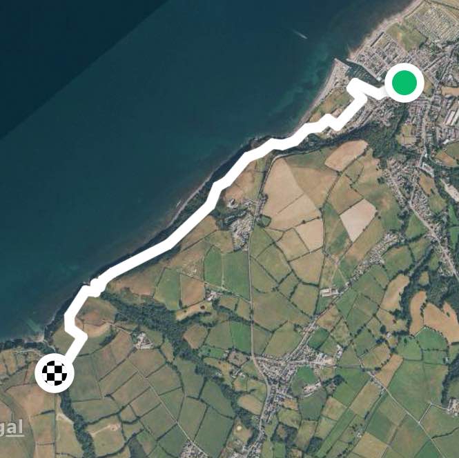 Gilfach holiday park to Aberaeron