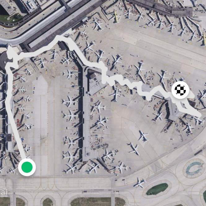 Walk from gate to gate ORD