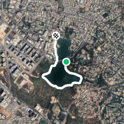 Durgam cheruv lake walking trail@Hyderabad, India.