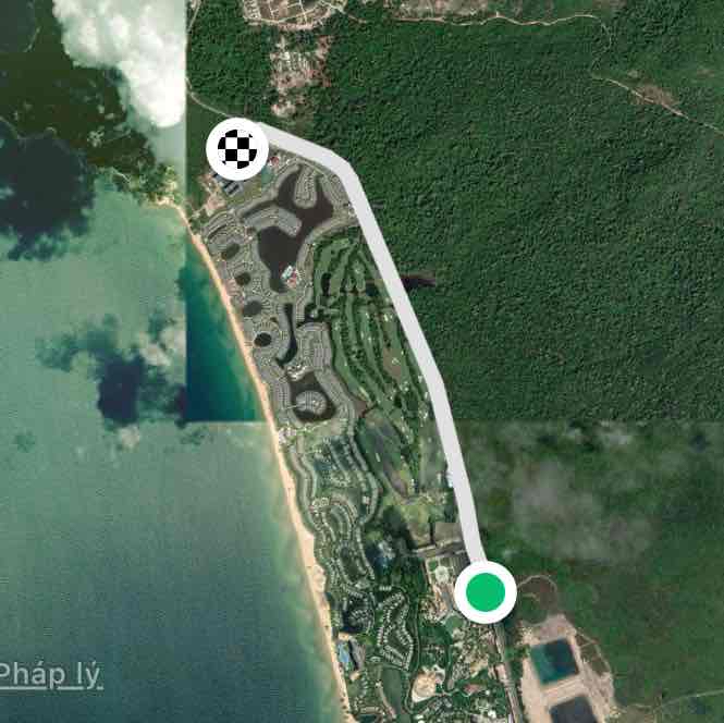 Đường từ Bệnh viện Vinmec Phú Quốc đến KTX