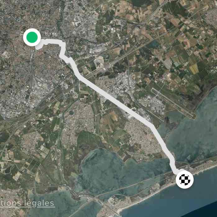 De Montpellier à Carnon-Plage