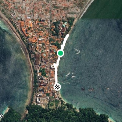 Walking on the beach