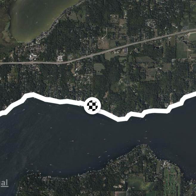 Lake Geneva trail path