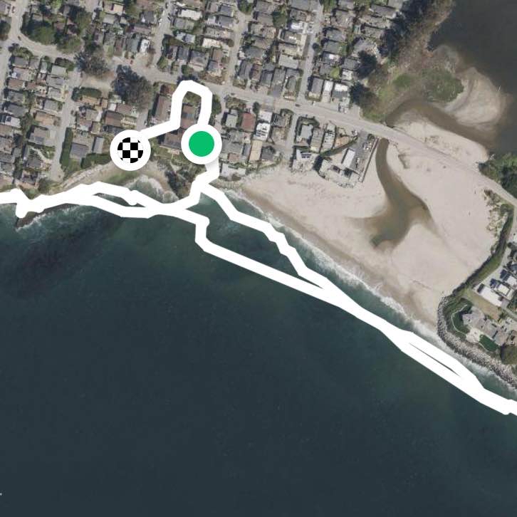 Beach behind Villa Marie Del Mar Retreat Center