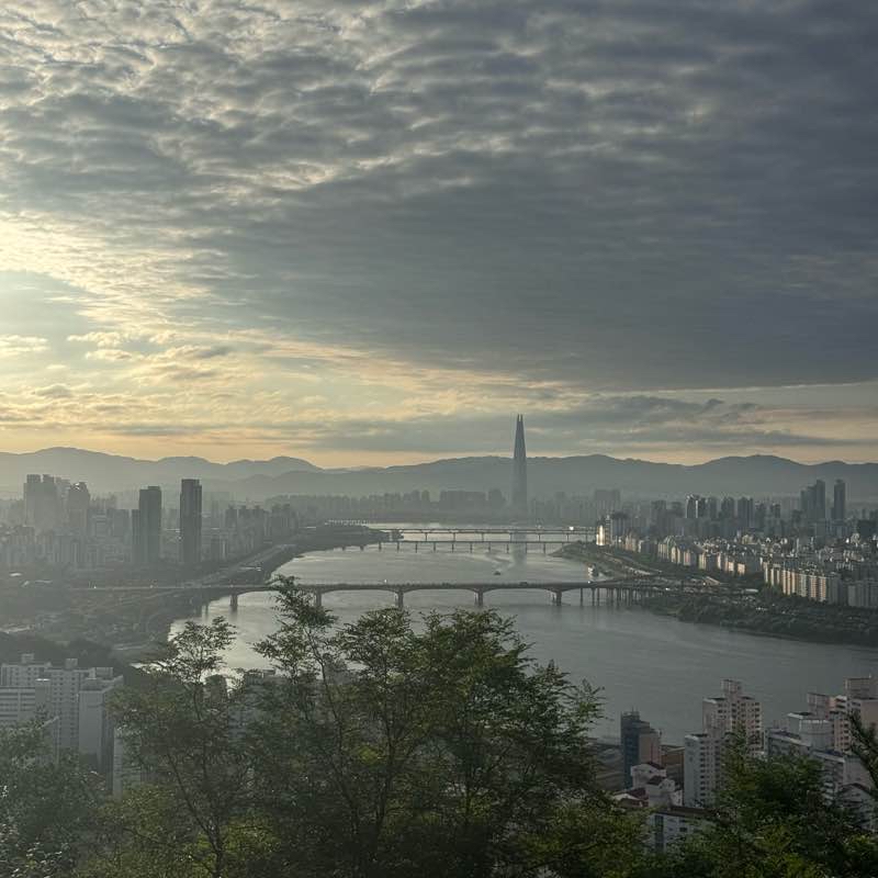 신금호파크자이 남산길 산책 트래킹