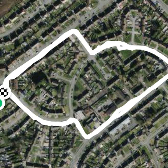 Dog walk route 🐶 🐾