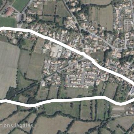 Boucle de chemin dans le bourg