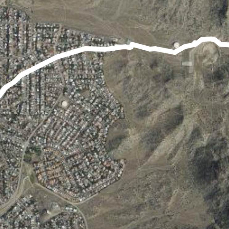 Embudo Trail open space.
