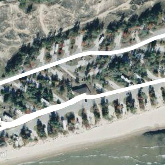 Manistique Lakeshore Campground walk