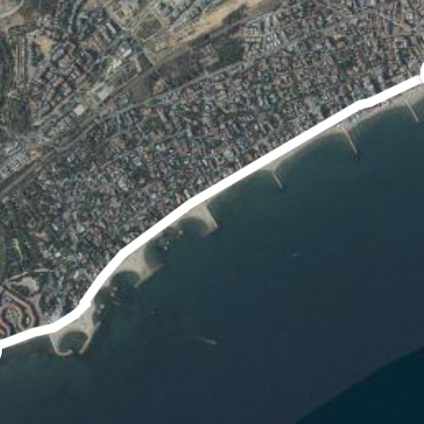 Promenade from golf course to sports bar Sitges