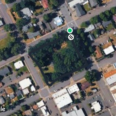 Wait Park loop in downtown Canby